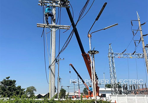 งานก่อสร้างไลน์สำรองสถานีไฟฟ้า