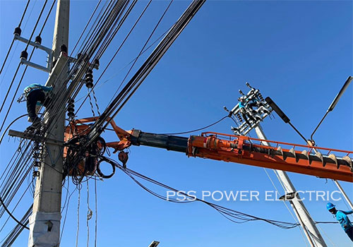 งานก่อสร้างไลน์สำรองสถานีไฟฟ้า