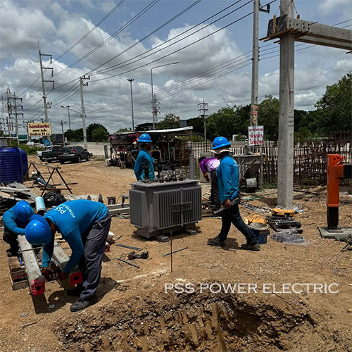 งานติดตั้งหม้อแปลงขนาด 315 kVA  และระบบไฟฟ้าแรงต่ำ