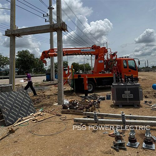 งานติดตั้งหม้อแปลงขนาด 315 kVA  และระบบไฟฟ้าแรงต่ำ