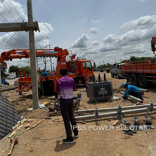 งานติดตั้งหม้อแปลงขนาด 315 kVA  และระบบไฟฟ้าแรงต่ำ