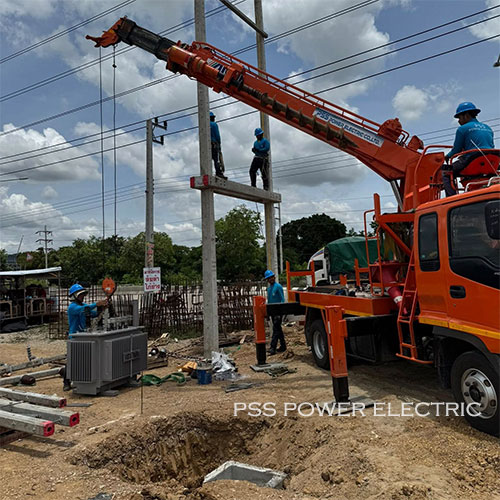 งานติดตั้งหม้อแปลงขนาด 315 kVA  และระบบไฟฟ้าแรงต่ำ