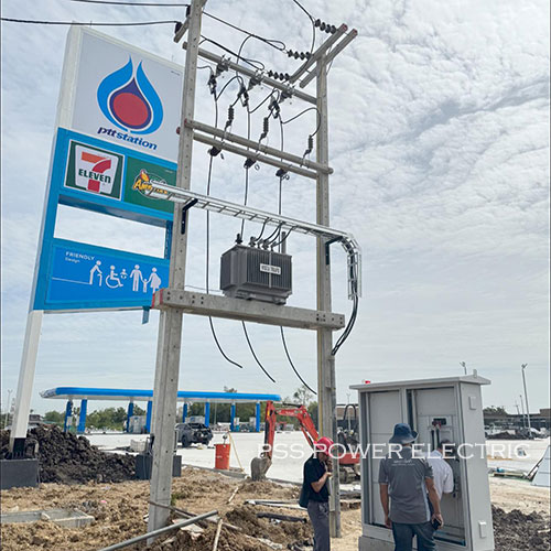 งานติดตั้งหม้อแปลงขนาด 315 kVA  และระบบไฟฟ้าแรงต่ำ