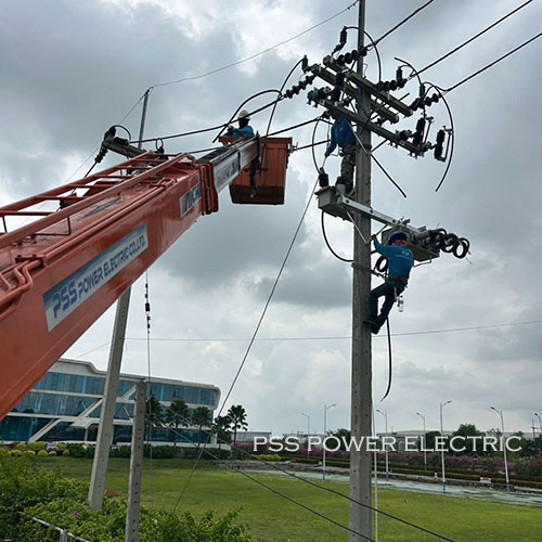 งานติดตั้ง Load Break Switch Sf6  อุปกรณ์ปลด-สับ ระบบไฟฟ้า 22 kV
